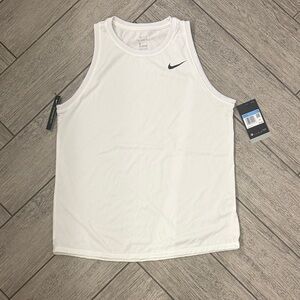 Nike White Sleeveless Top
